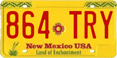 NM license plate 864TRY