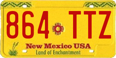 NM license plate 864TTZ