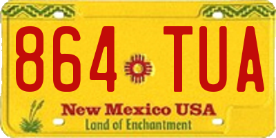 NM license plate 864TUA