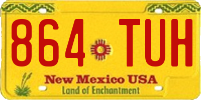 NM license plate 864TUH