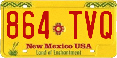 NM license plate 864TVQ