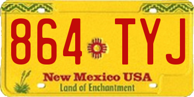 NM license plate 864TYJ