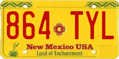 NM license plate 864TYL