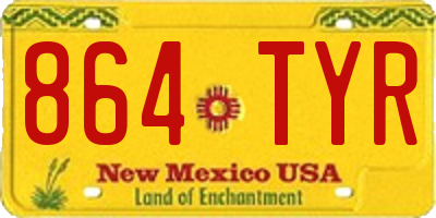 NM license plate 864TYR
