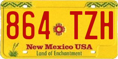 NM license plate 864TZH