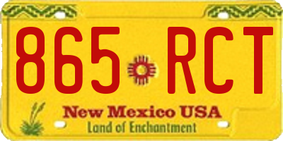 NM license plate 865RCT