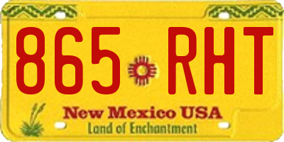 NM license plate 865RHT