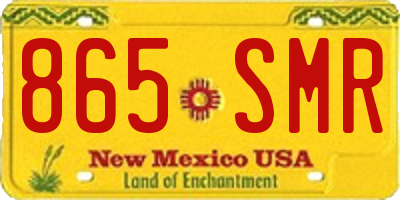 NM license plate 865SMR