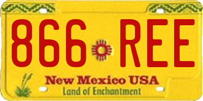 NM license plate 866REE