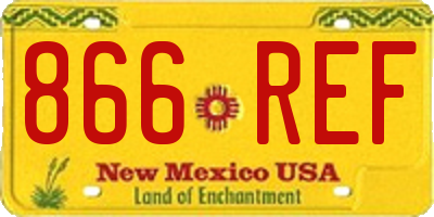 NM license plate 866REF