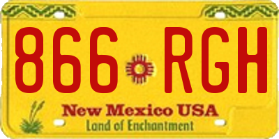 NM license plate 866RGH