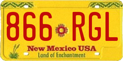 NM license plate 866RGL