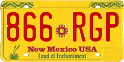 NM license plate 866RGP