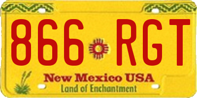 NM license plate 866RGT