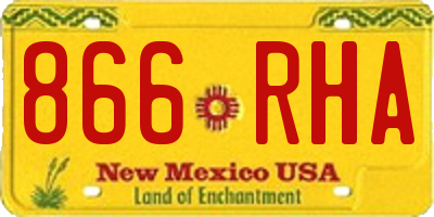 NM license plate 866RHA