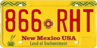 NM license plate 866RHT