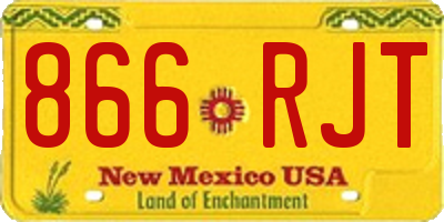NM license plate 866RJT