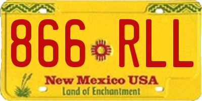 NM license plate 866RLL