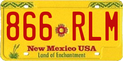 NM license plate 866RLM