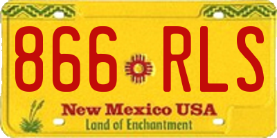 NM license plate 866RLS