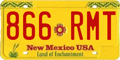 NM license plate 866RMT