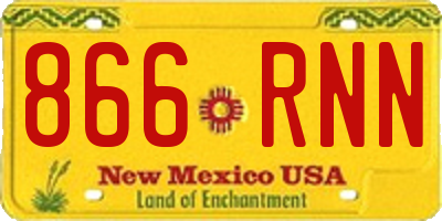 NM license plate 866RNN