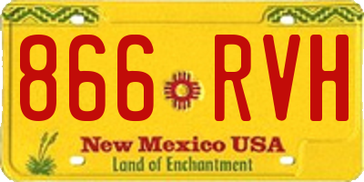 NM license plate 866RVH
