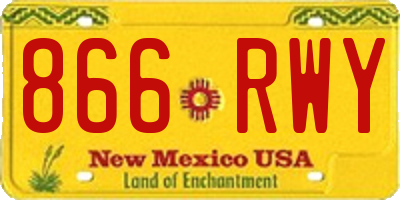 NM license plate 866RWY