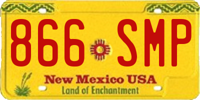 NM license plate 866SMP
