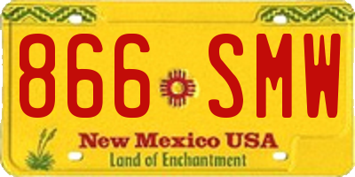 NM license plate 866SMW