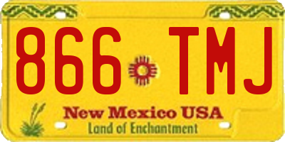 NM license plate 866TMJ