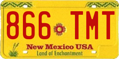NM license plate 866TMT