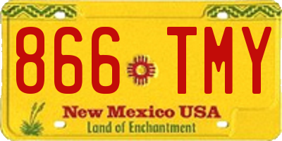 NM license plate 866TMY