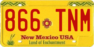 NM license plate 866TNM