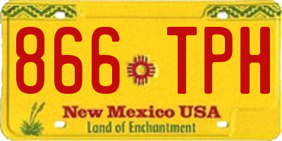 NM license plate 866TPH