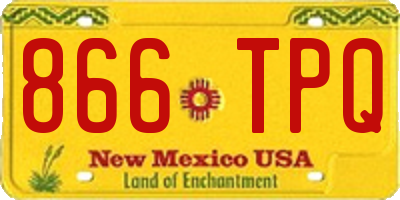 NM license plate 866TPQ