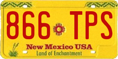 NM license plate 866TPS