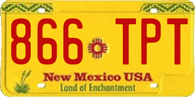 NM license plate 866TPT