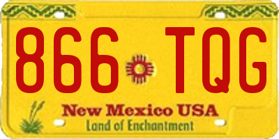NM license plate 866TQG