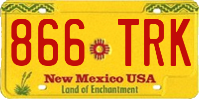 NM license plate 866TRK
