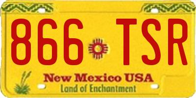 NM license plate 866TSR