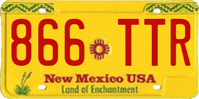 NM license plate 866TTR