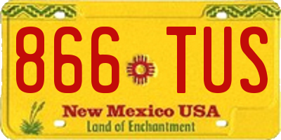 NM license plate 866TUS