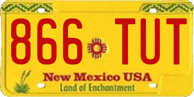 NM license plate 866TUT