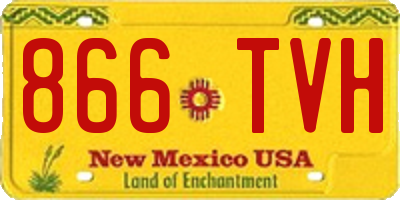 NM license plate 866TVH