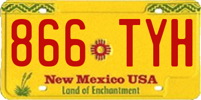 NM license plate 866TYH