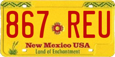 NM license plate 867REU