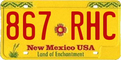 NM license plate 867RHC