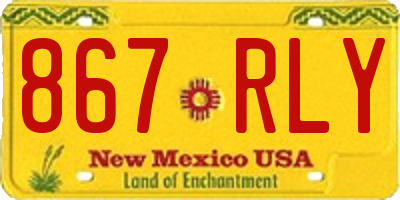 NM license plate 867RLY