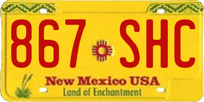 NM license plate 867SHC